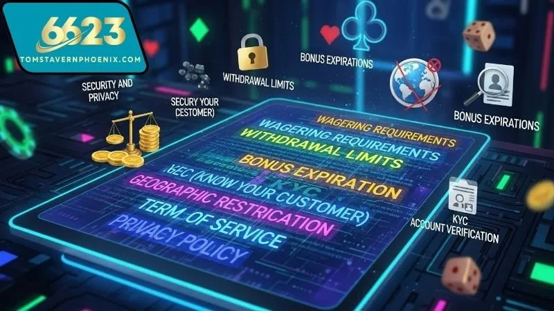 Quy định quyền lợi và nghĩa vụ trong điều khoản sử dụng của 6623